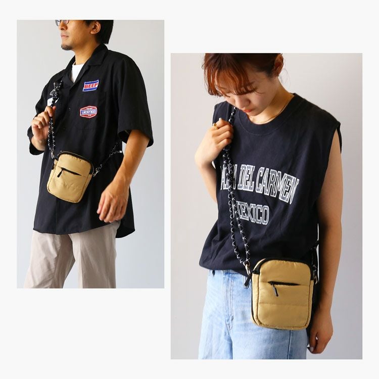 Mia Borsa 中綿ショルダーバッグ 選べるストラップ キルティング