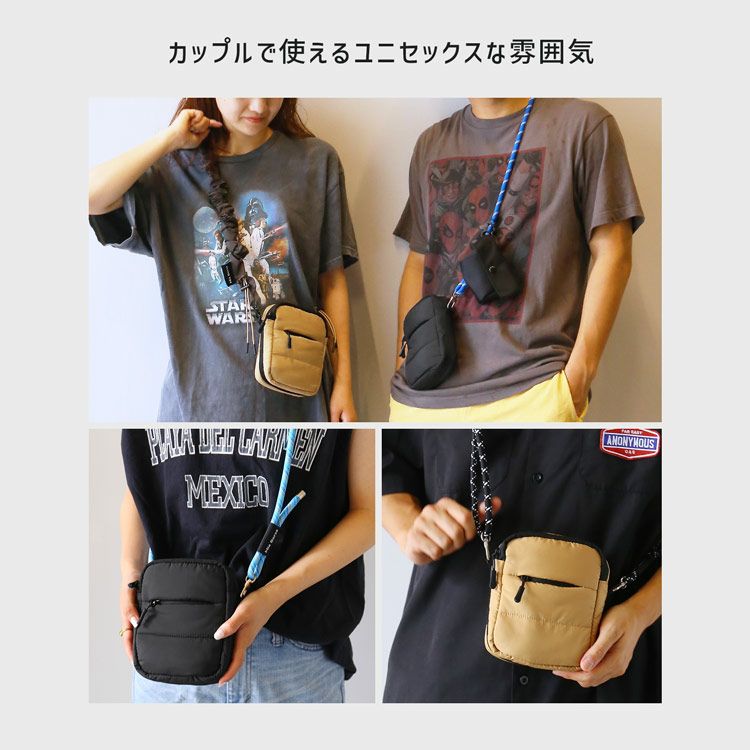 Mia Borsa 中綿ショルダーバッグ 選べるストラップ キルティング Mia Borsa 中綿ショルダーバッグ 選べるストラップ キルティング