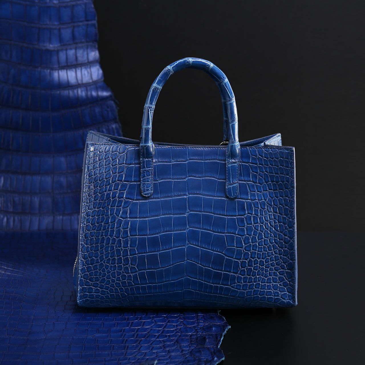藍染め アリゲーター メンズ トートバッグ 日本製 2way 保証書付き 4FA