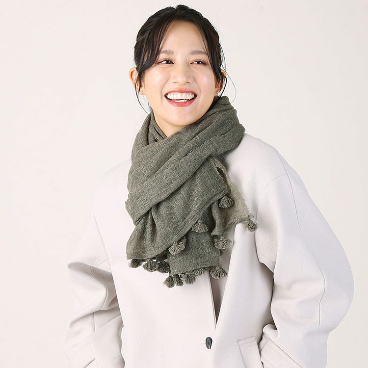 カシミヤ 100% ストール マフラー ガーゼストール レディース トープ