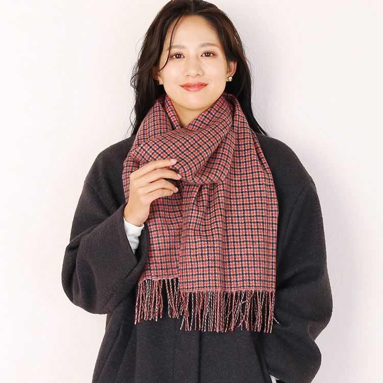 カシミヤ 100% チェック ストール レディース カシミヤストール 大判