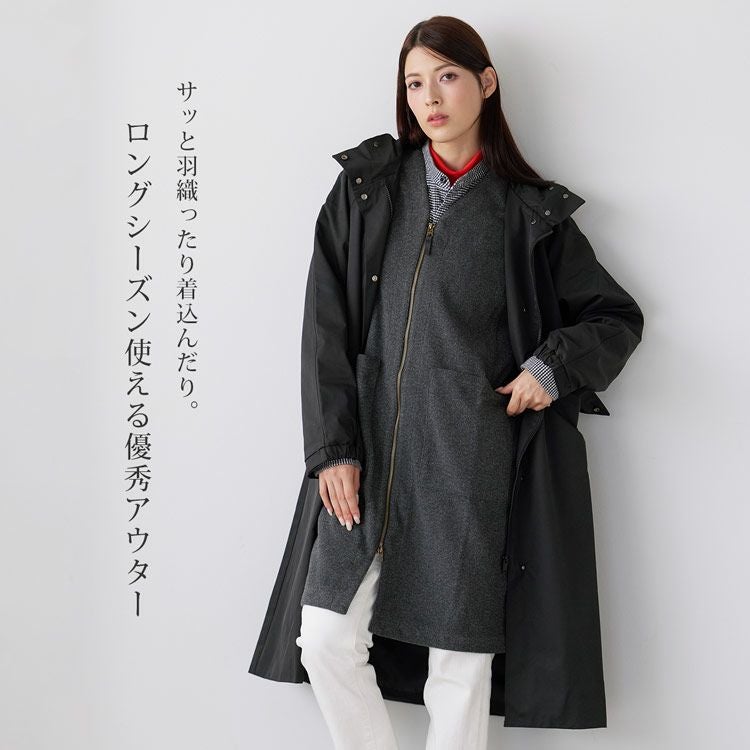 コート レディース ロングコート ライナー付き 秋冬 アウター 3way 撥