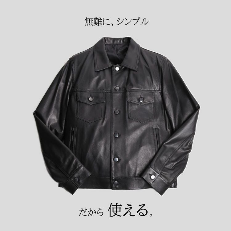 大きいサイズ✨レザートラッカージャケット　3rd 本革オールレザー　黒　XXL Levi's（リーバイス） ブルゾン アウター JAPAN LIMITED LEATHER