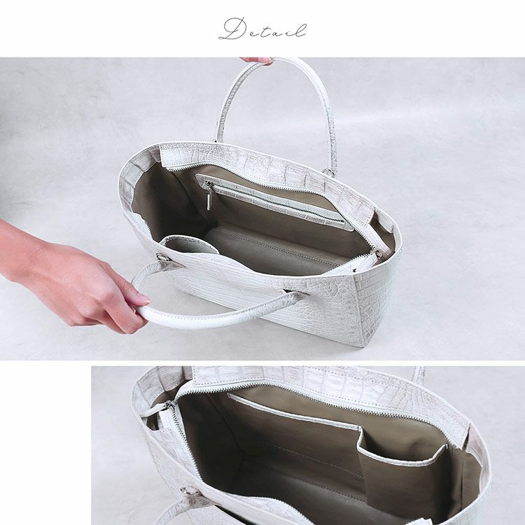 ヒマラヤ クロコダイル ハンドバッグ 2way ショルダーバッグ トート