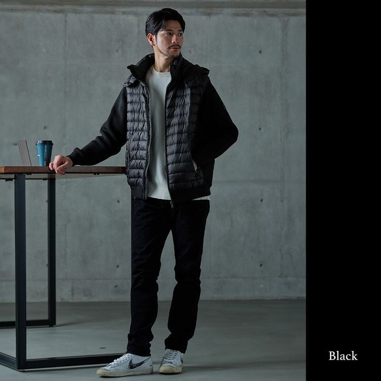 HALEINEメンズダウンジャケットネイビー