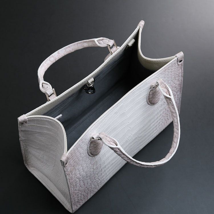 ヒマラヤ クロコダイル メンズ ミニ トートバッグ 4FA