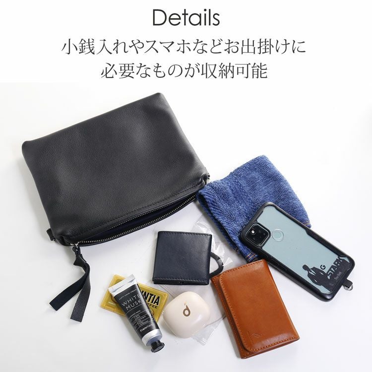 薄型サコッシュショルダーバッグ牛革2WAY日本製ソフトライトレザーカーフレザー本革ブランドプレリーPRAIRIE(09000626r)