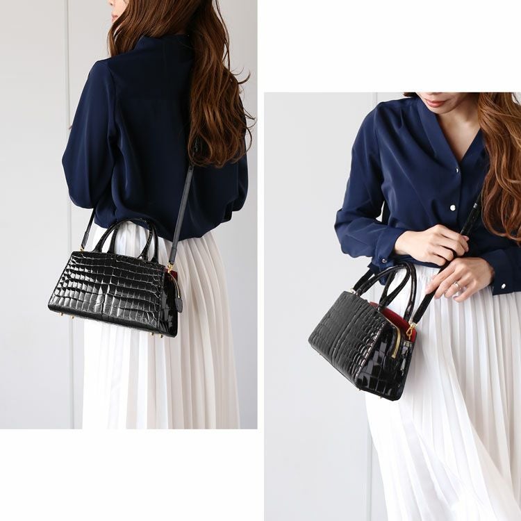 ナイルクロコダイル2wayショルダーバッグ