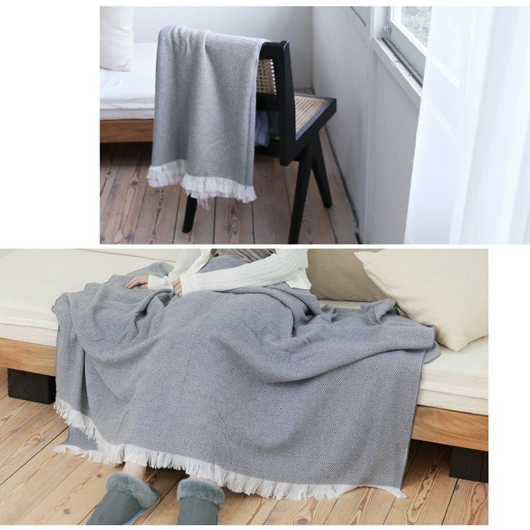 ブランケット カシミヤ100% 230×136cm 大判 薄手 スローケット