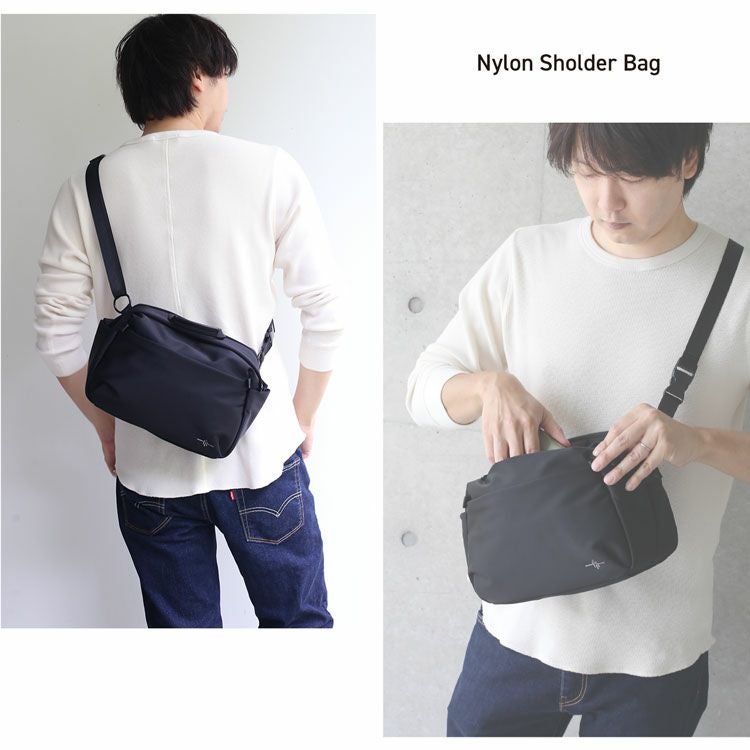 ショルダーバッグ ストレッチ ナイロン 軽量 2WAY メンズ (09000656
