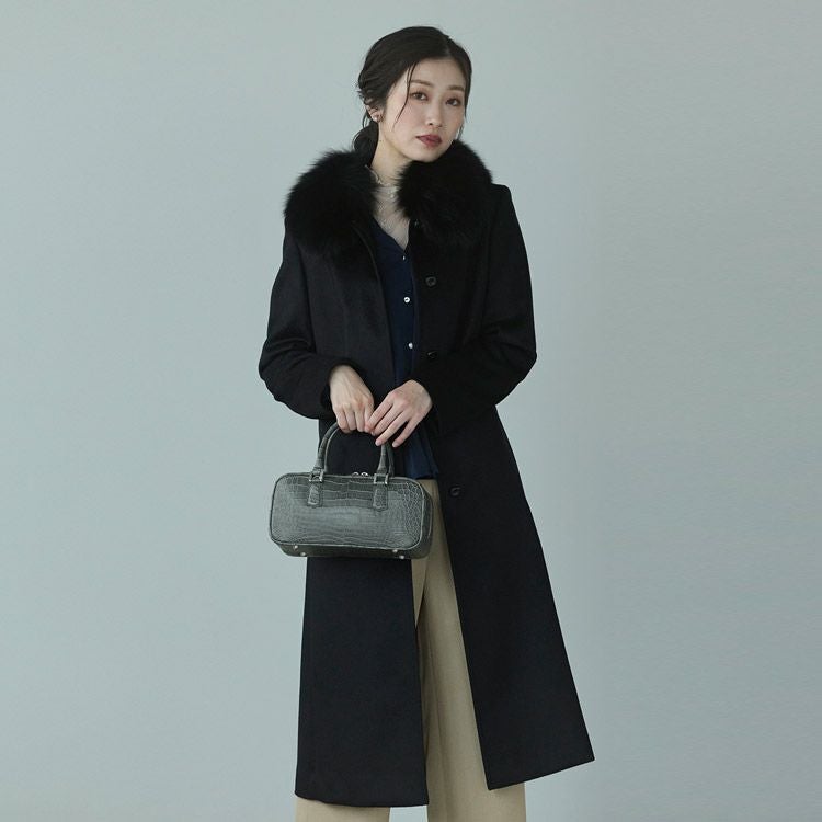 クロコダイル マット加工 2way ミニボストンバッグ