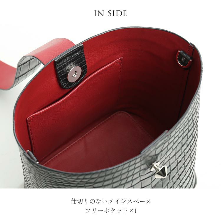 スモールクロコダイル ポロサス ハンドバッグ マット 加工 保証書 付き