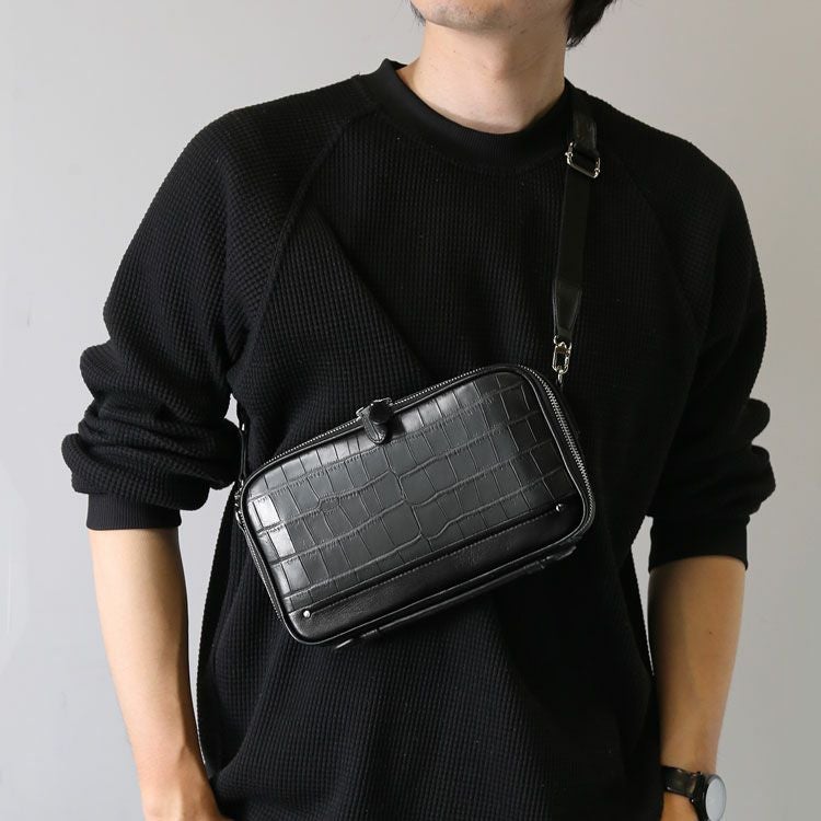 メンズ-マットクロコダイル-セカンドバッグ・クラッチバッグ｜セカンド