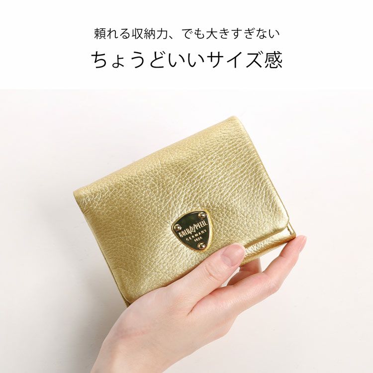 ゴールドファイル コンパクト 折り財布