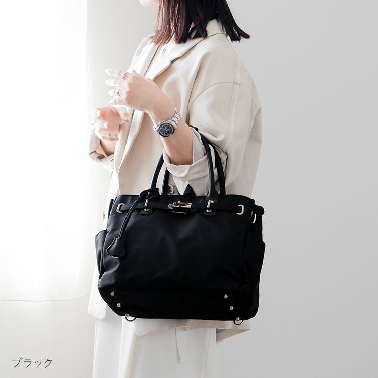 ナイロン 4wayバッグ A4 PC収納 キャリーオンバッグ 多機能 収納