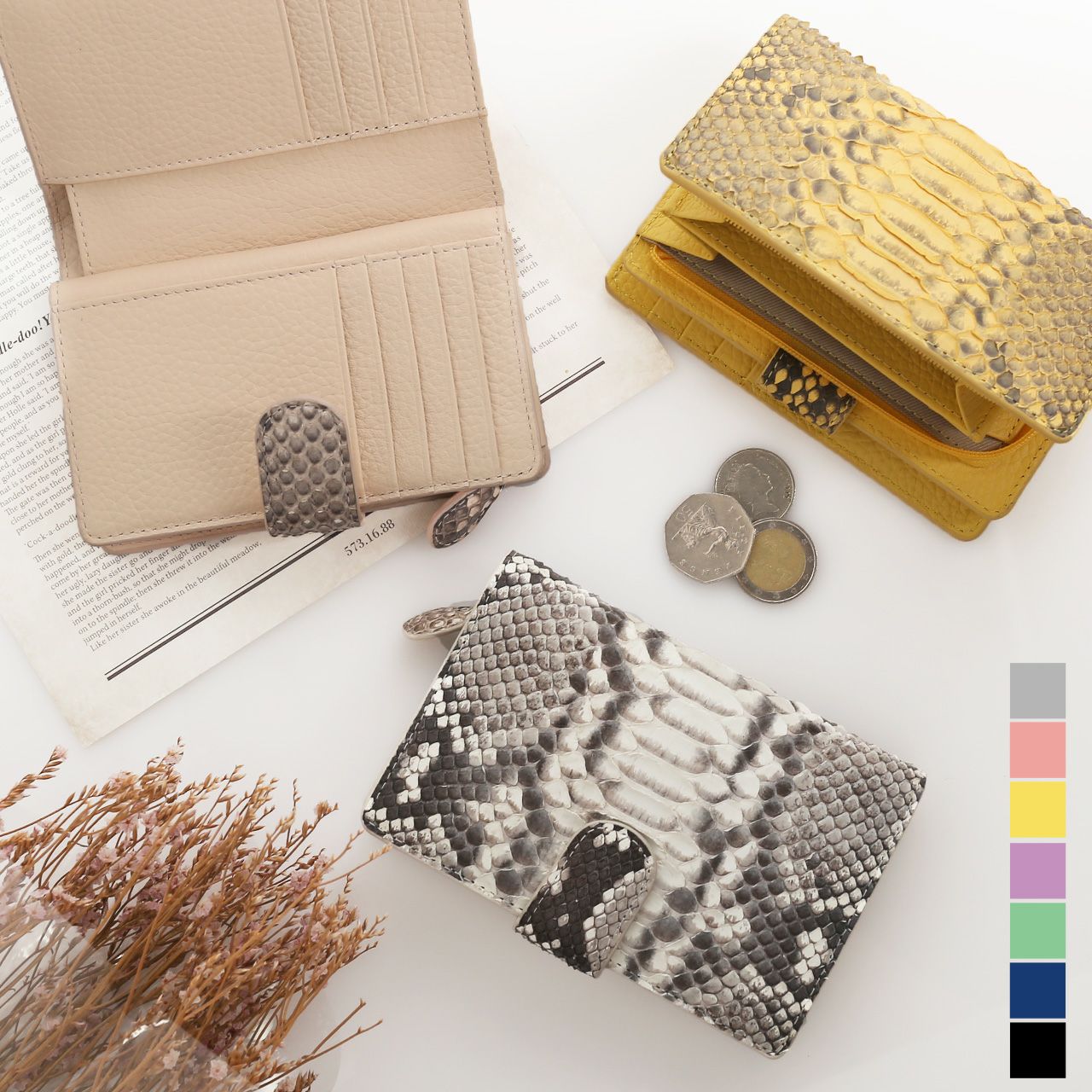 レディース-財布-パイソン(へび革) 通販｜パイソンの財布なら三京商会 本店