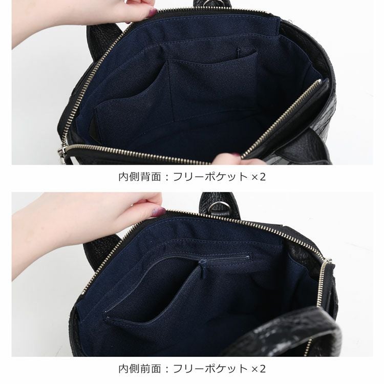 クロコダイルミニトートバッグレディース日本製本革ショルダー2WAY