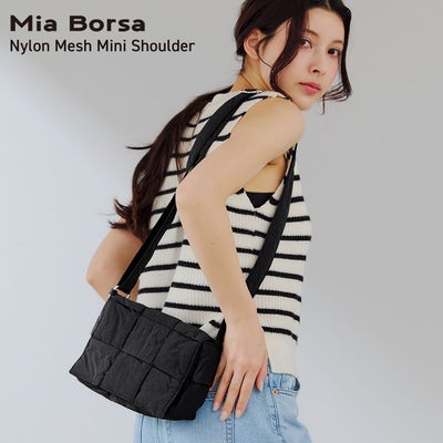 Mia Borsa ミアボルサ ナイロンメッシュ ミニショルダーバッグ ポーチ付き レディース 07000669r