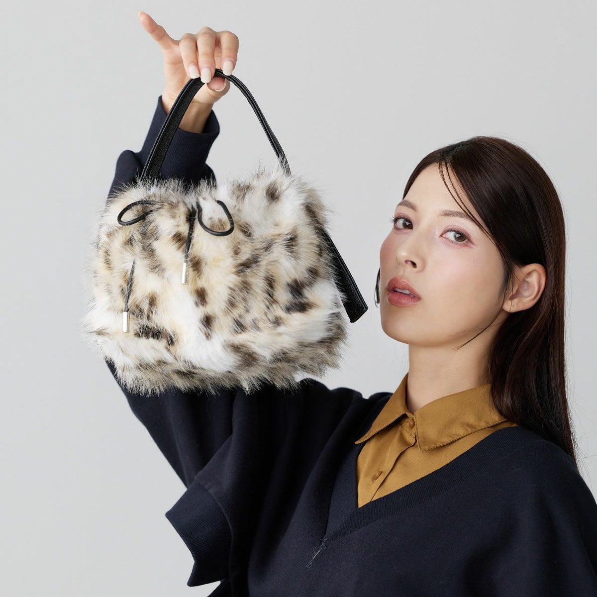 ふわふわエコファーバッグ