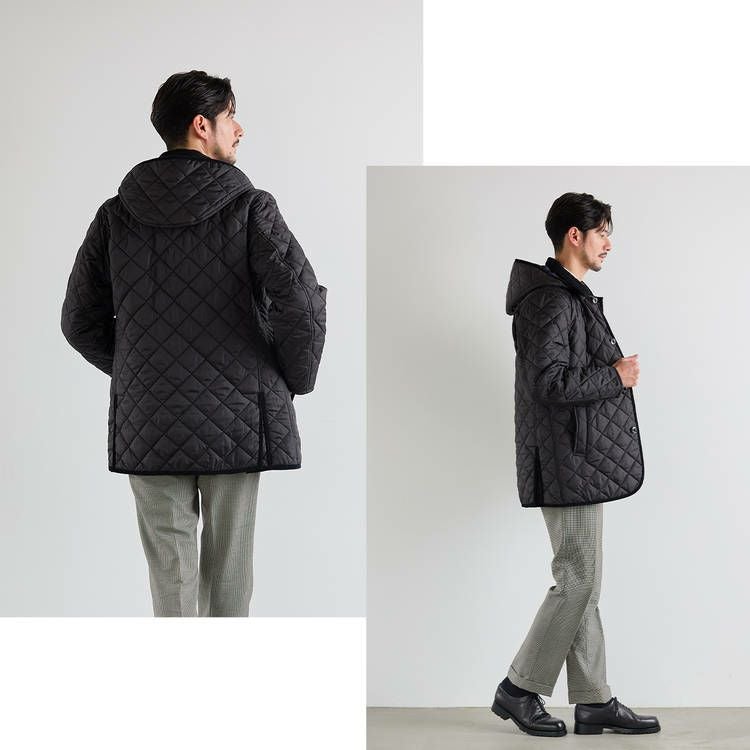 中綿ダウンコート メンズ キルティングコート
