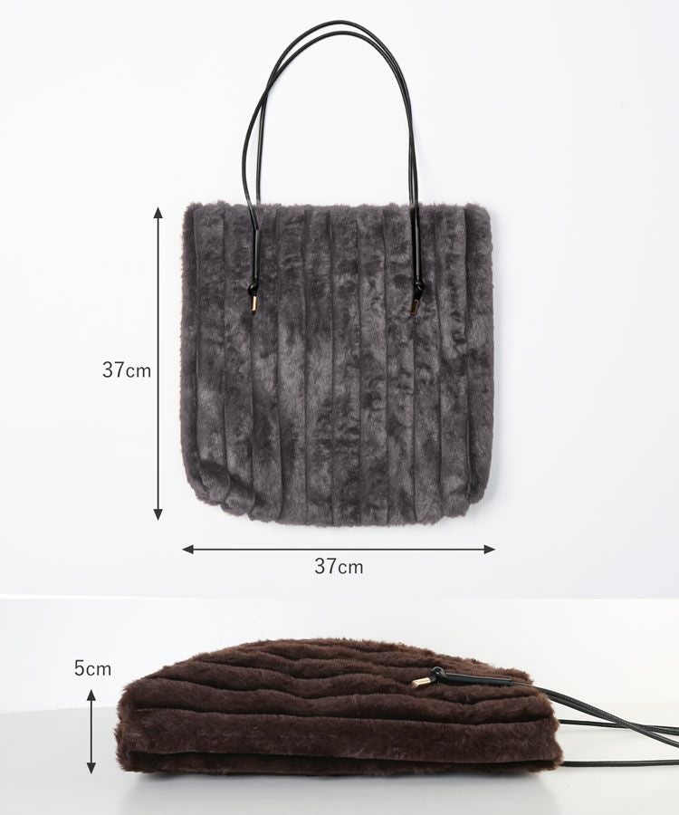 ファーバッグトートレディースフェイクファーA4エコファーバッグトートバッグA4バッグ(07000692r)