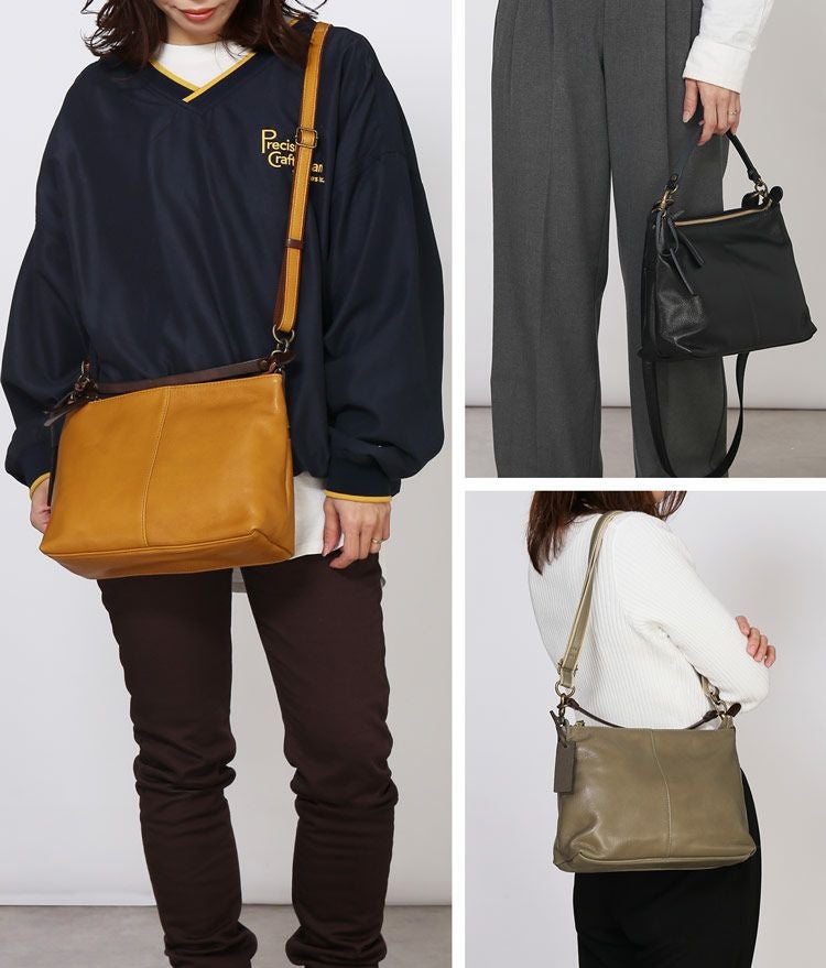 本革2wayバッグ日本製