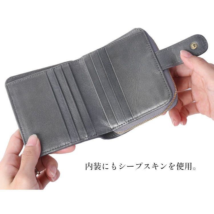 二つ折り財布レディースかわいい大人使いやすい財布コンパクト(07000680r)