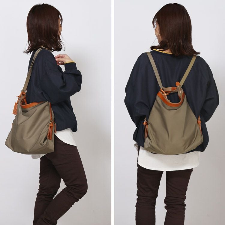 2way ナイロン リュック レディース 本革 日本製