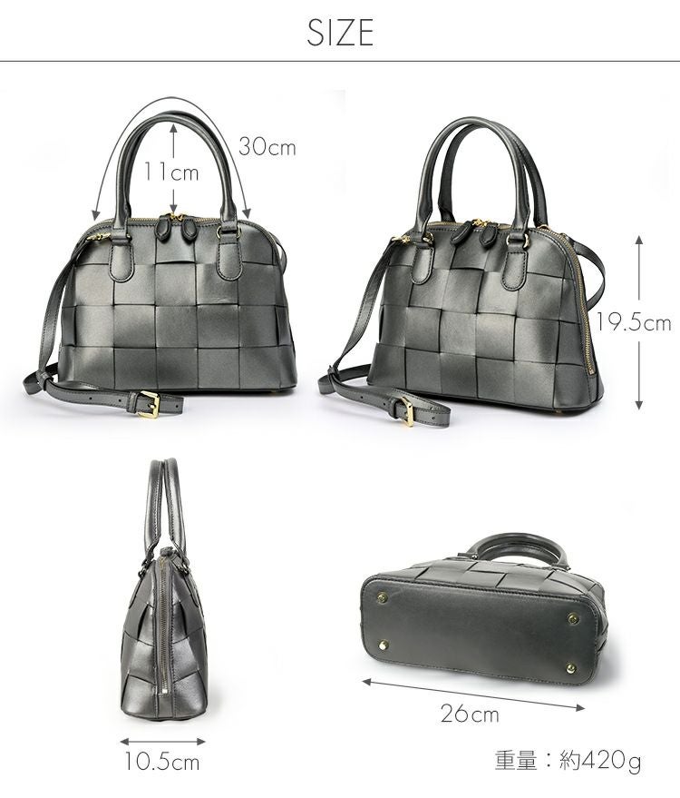 ハンドバッグ本革ショルダーバッグレディース2wayレザーバッグ革斜め掛け肩掛け(07000686r)