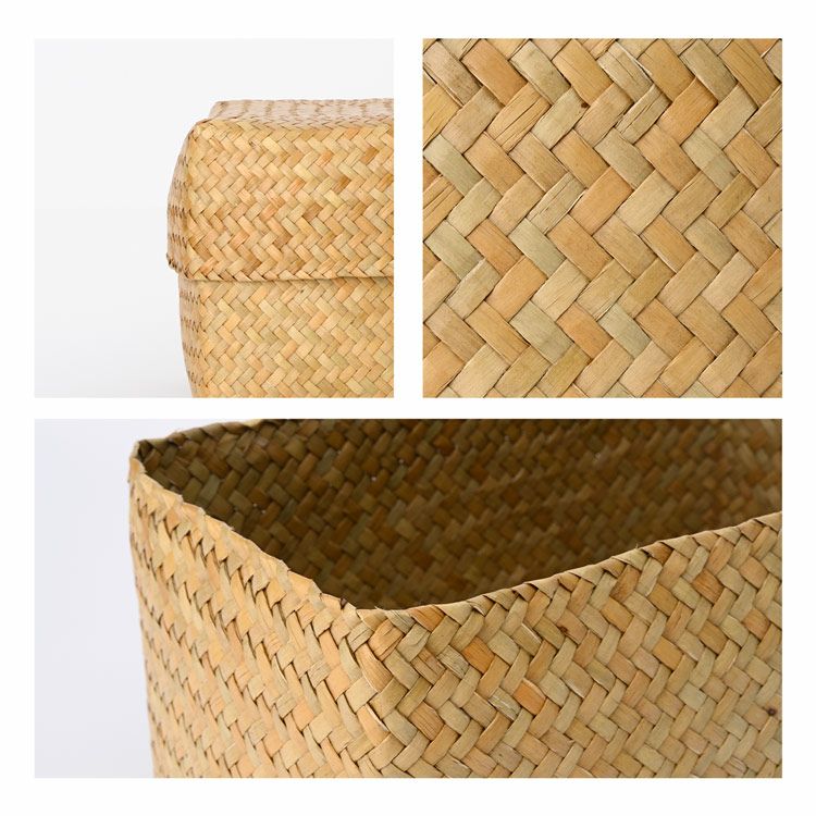 収納ボックス 天然素材 水草 3点セット ふた付き収納