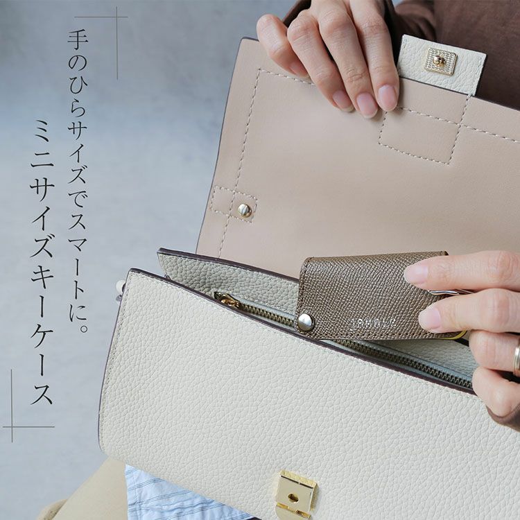 小さなバッグに入りやすいミニキーケース