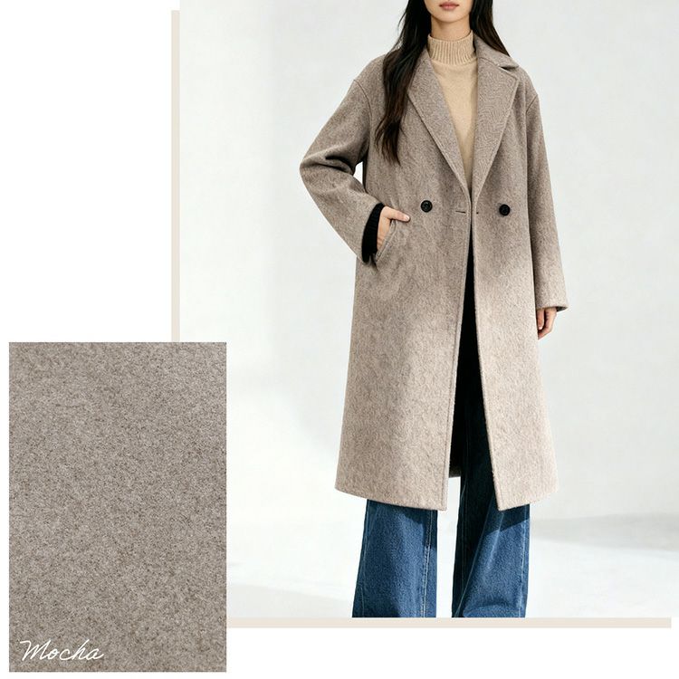Filomoウールタッチチェスターコートモカ