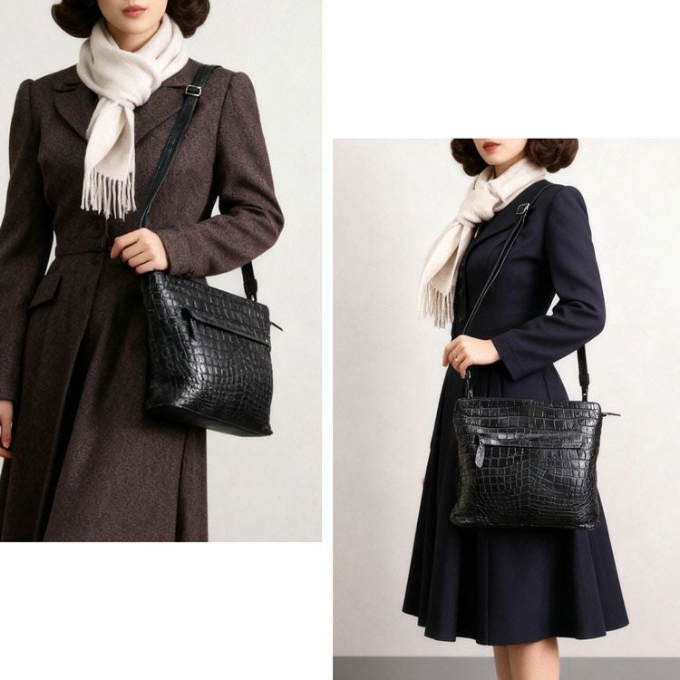 ナイルクロコダイルショルダーバッグ