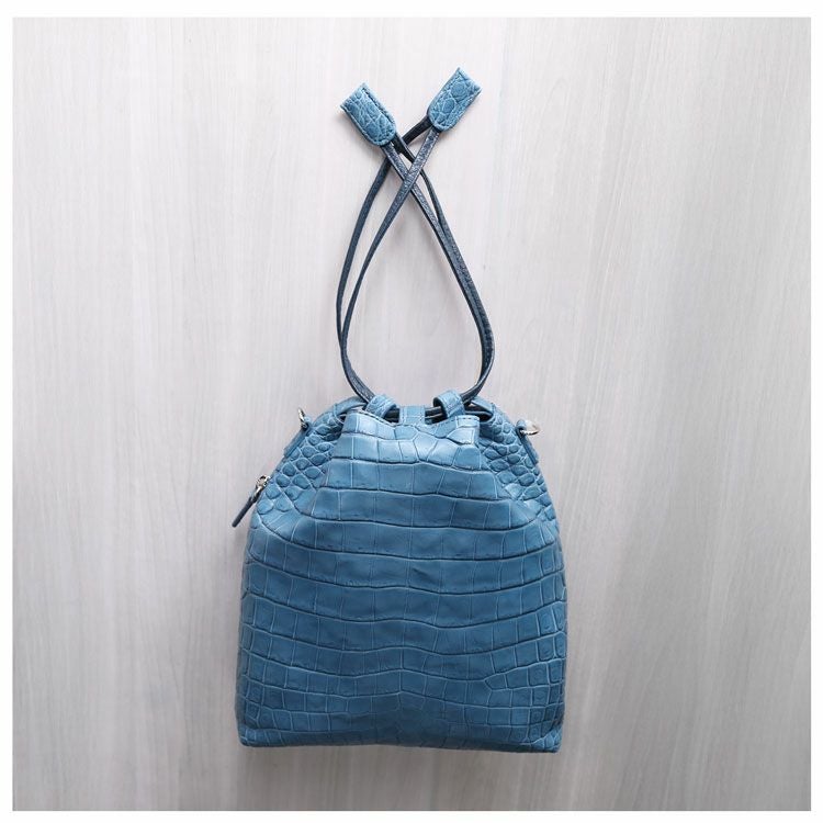 ナイルクロコダイル巾着バッグ2way