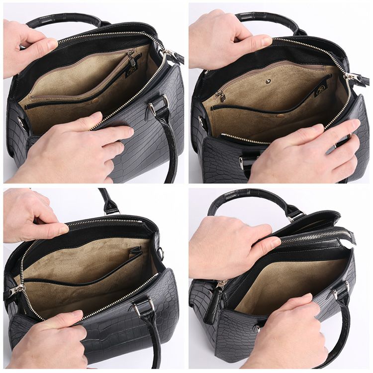 ナイルクロコダイルハンドバッグクロコダイルレディース2WAYバッグ