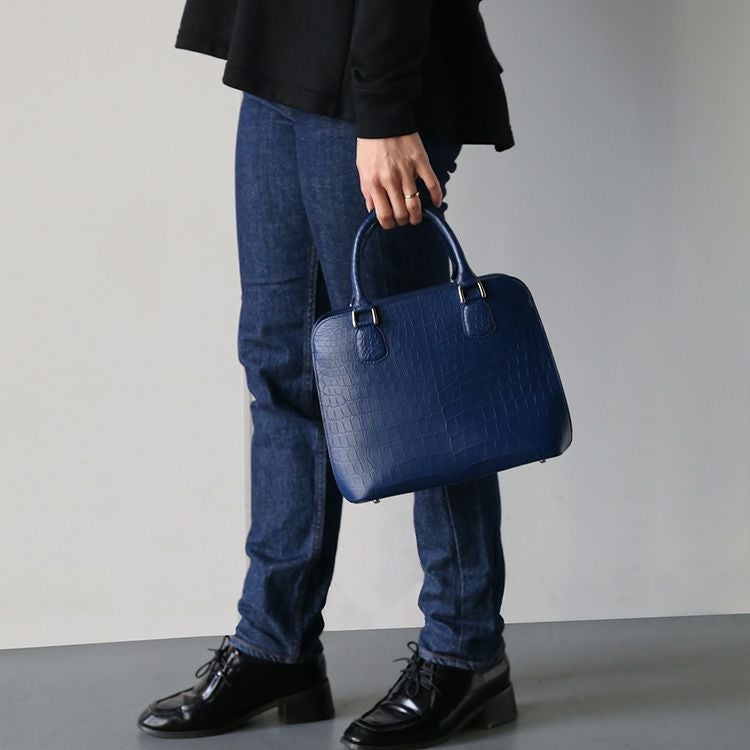 ナイルクロコダイルハンドバッグクロコダイルレディース2WAYバッグ