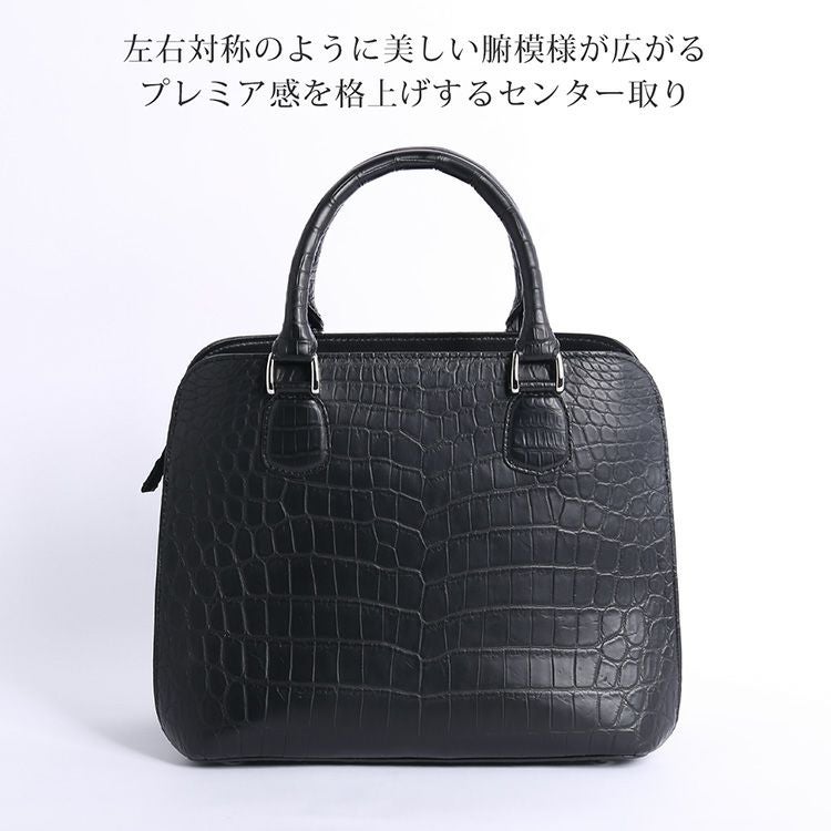 ナイルクロコダイルハンドバッグクロコダイルメンズ2WAYバッグ