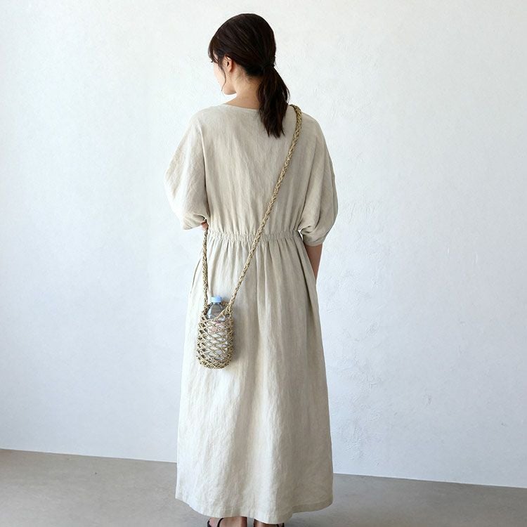 ボトルホルダー 天然素材 水草 斜めかけバッグ 小物入れバッグ おでかけバッグ