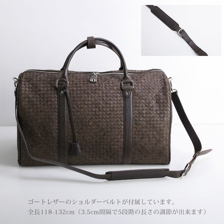 パイソンメッシュ2wayボストンバッグ