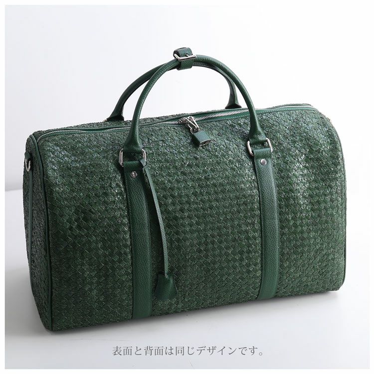 パイソンメッシュボストンバッグ2way