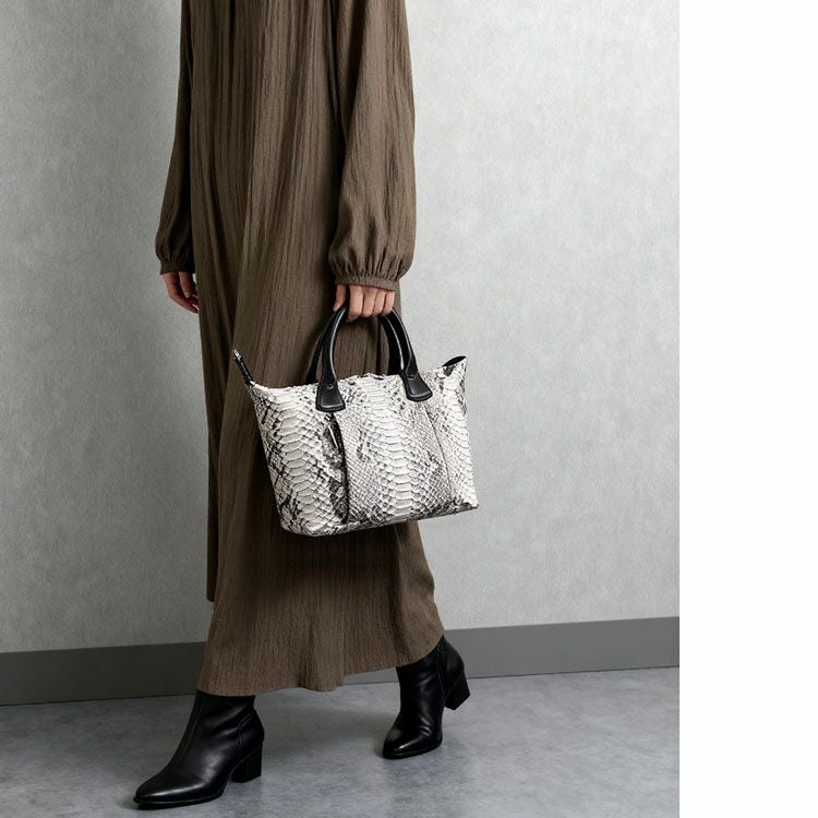 ダイヤモンドパイソン2wayハンドバッグ