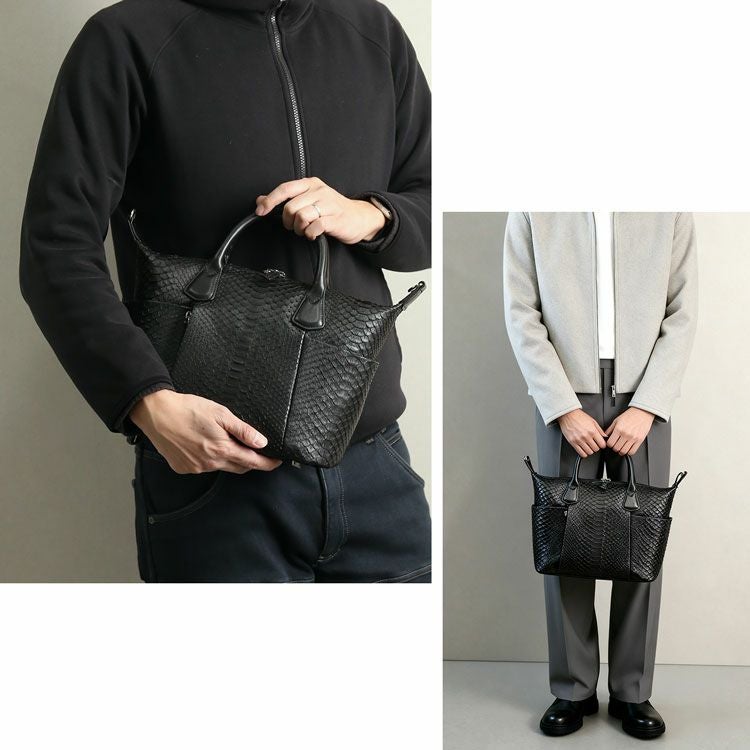 ダイヤモンドパイソン2wayハンドバッグ