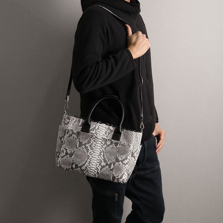 ダイヤモンドパイソン ミディアム トートバッグ 2way 4FA