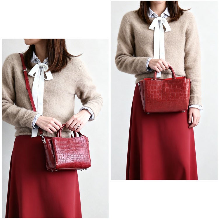 クロコダイル日本製2wayミニバッグ