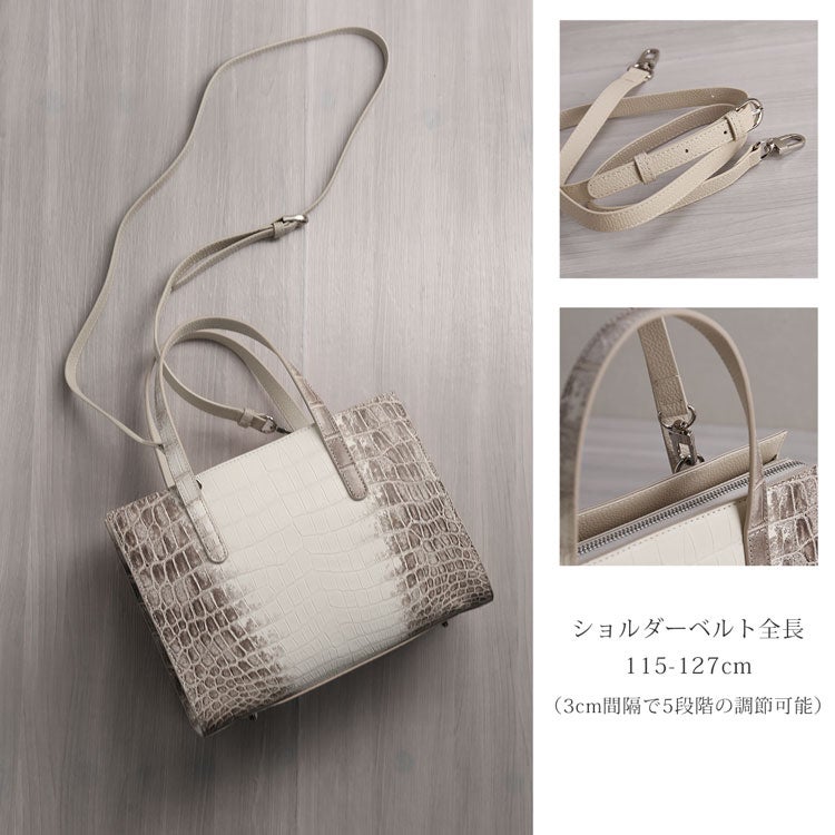 ヒマラヤクロコダイル2wayハンドバッグのサイズ