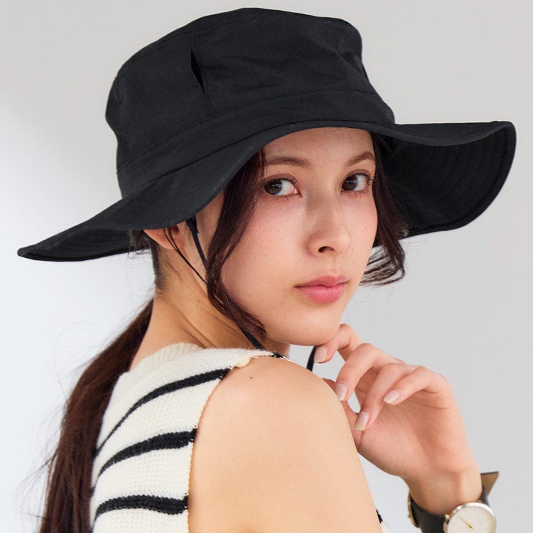 UVカット 帽子 レディース つば広 深め コカゲル(R) サファリハット