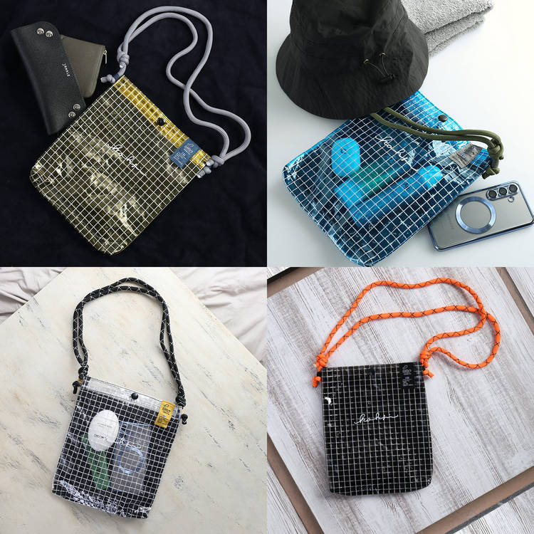 ショルダーバッグ クリアショルダー Kaksi PVC インナーポケット付き