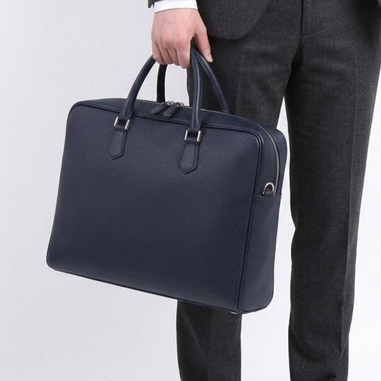 美品　BROSKI & SUPPLY ブリーフケース レザー 牛革　A4収納可 ブリーフケース 本革 ビジネスバッグ メンズ A4 2way 日本製 姫路